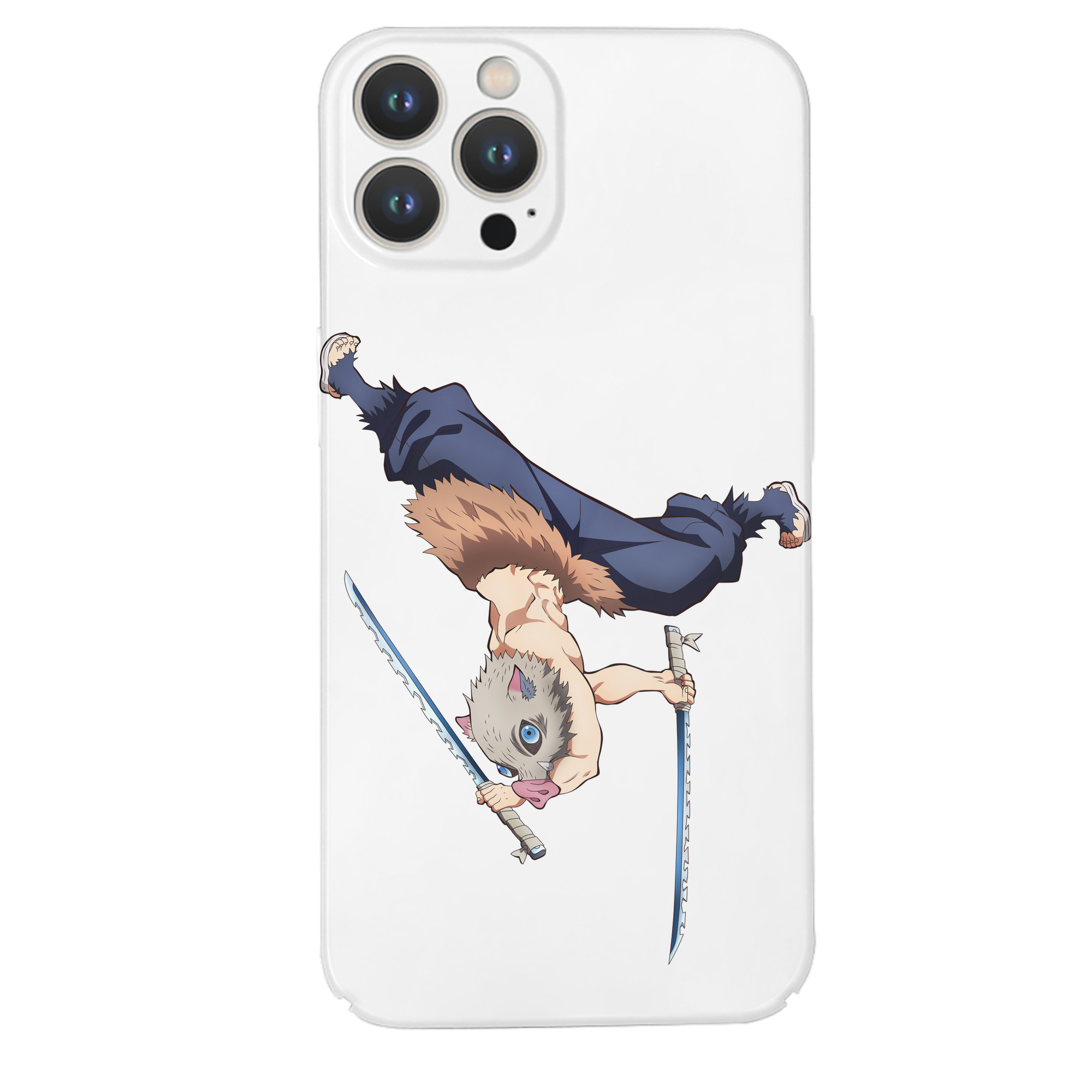 （画像用） 鬼滅の刃（きめつのやいば）嘴平 伊之助／はしびら いのすけ Hashibira Inosuke 【iPhone 14シリーズ対応】ハードケース